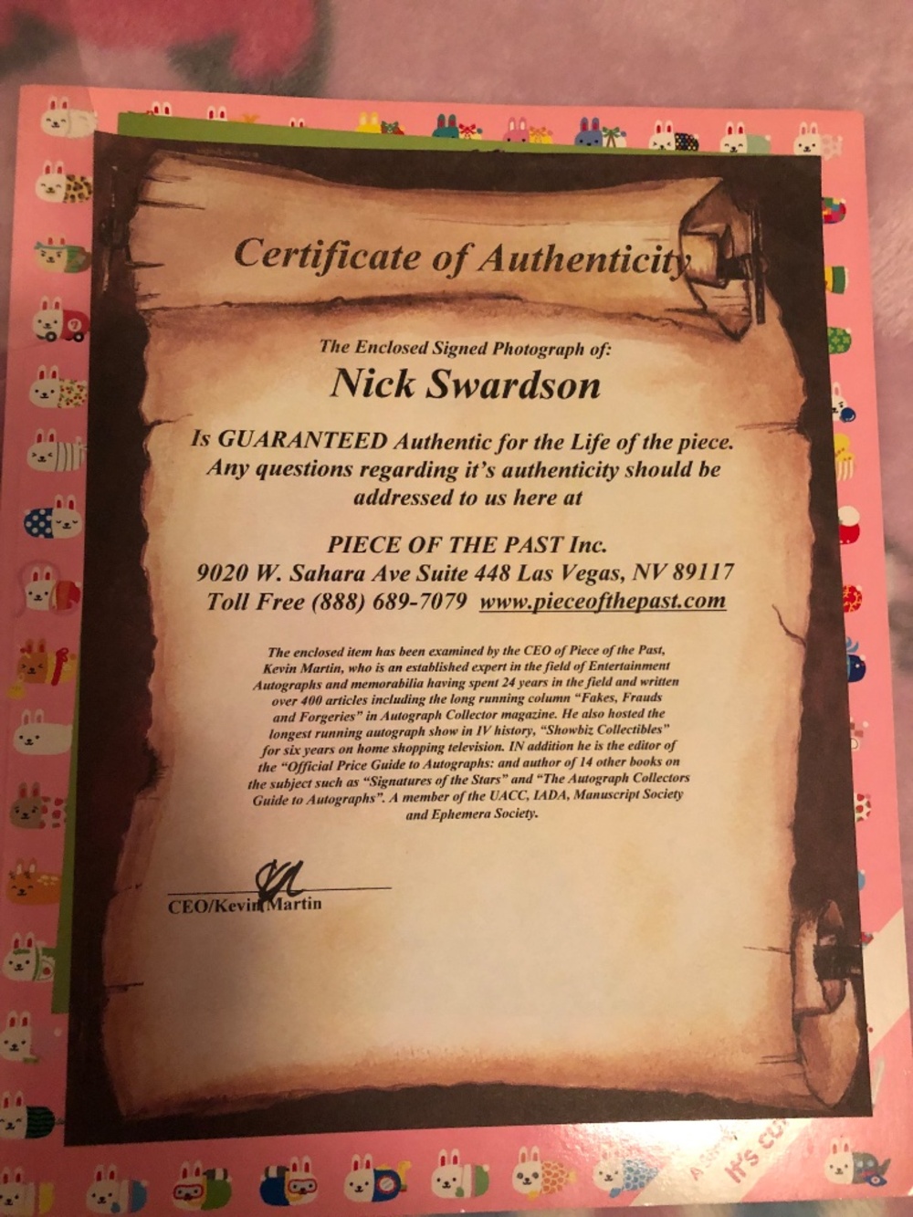Nick swardson autograph hand signed cos Reno 911 - Picture 5 of 5